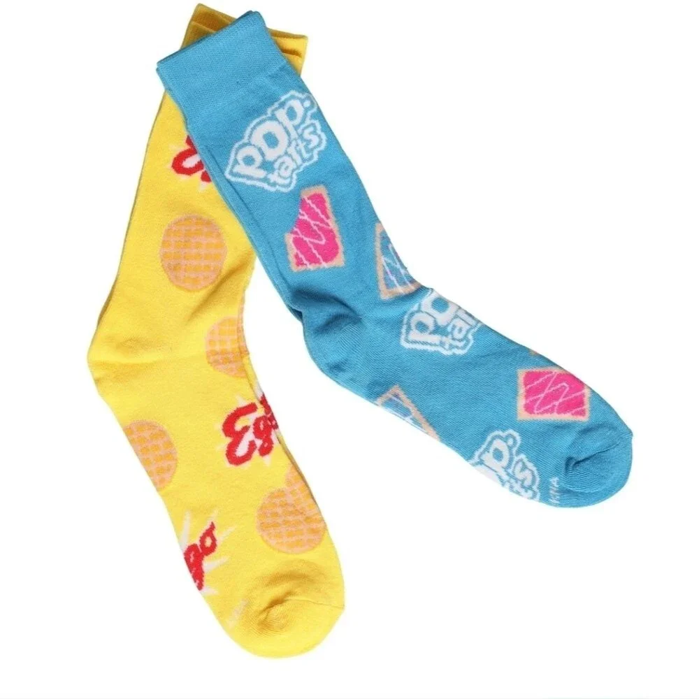 Pop Tarts & Eggo Unisex Crew Cut Socks 2Pk kellogs breakfast socks